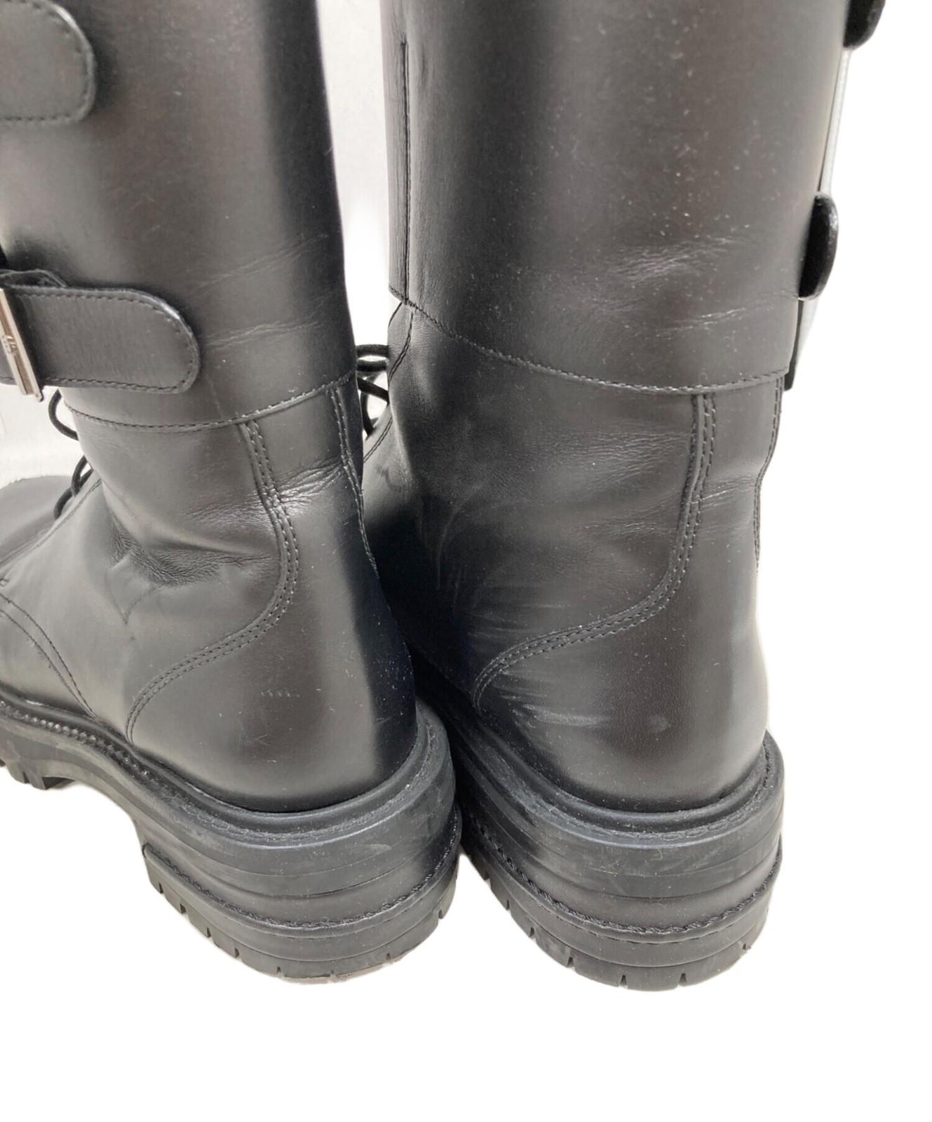 Christian Dior D-TRAP lace-up Boots Shoes EU 37 US 7 Black Authentic