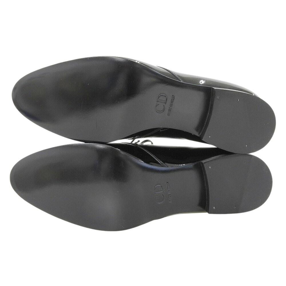 Christian Dior Plain-toe shoes Trotter EU 38.5 US 8.5 Patent Leather Black