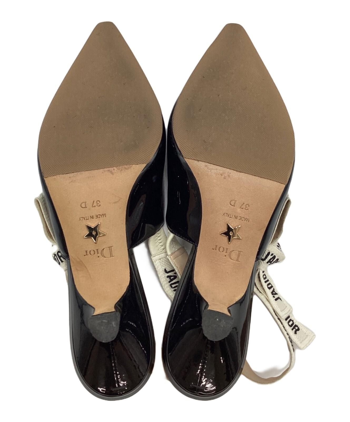 Christian Dior Shoes Pumps Heel J'ADIOR EU 37 US 7 Black Authentic