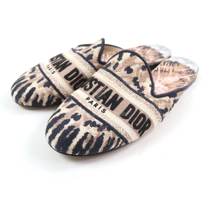 Christian Dior Sandals Shoes Mule slip-ons Logo EU 37 US 7 Multicolor Authentic