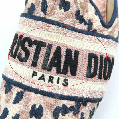Christian Dior Sandals Shoes Mule slip-ons Logo EU 37 US 7 Multicolor Authentic