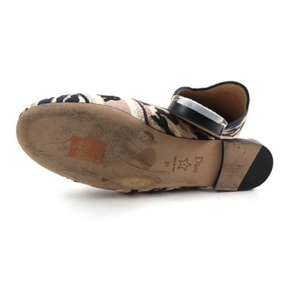 Christian Dior Sandals Shoes Mule slip-ons Logo EU 37 US 7 Multicolor Authentic