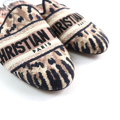 Christian Dior Sandals Shoes Mule slip-ons Logo EU 37 US 7 Multicolor Authentic