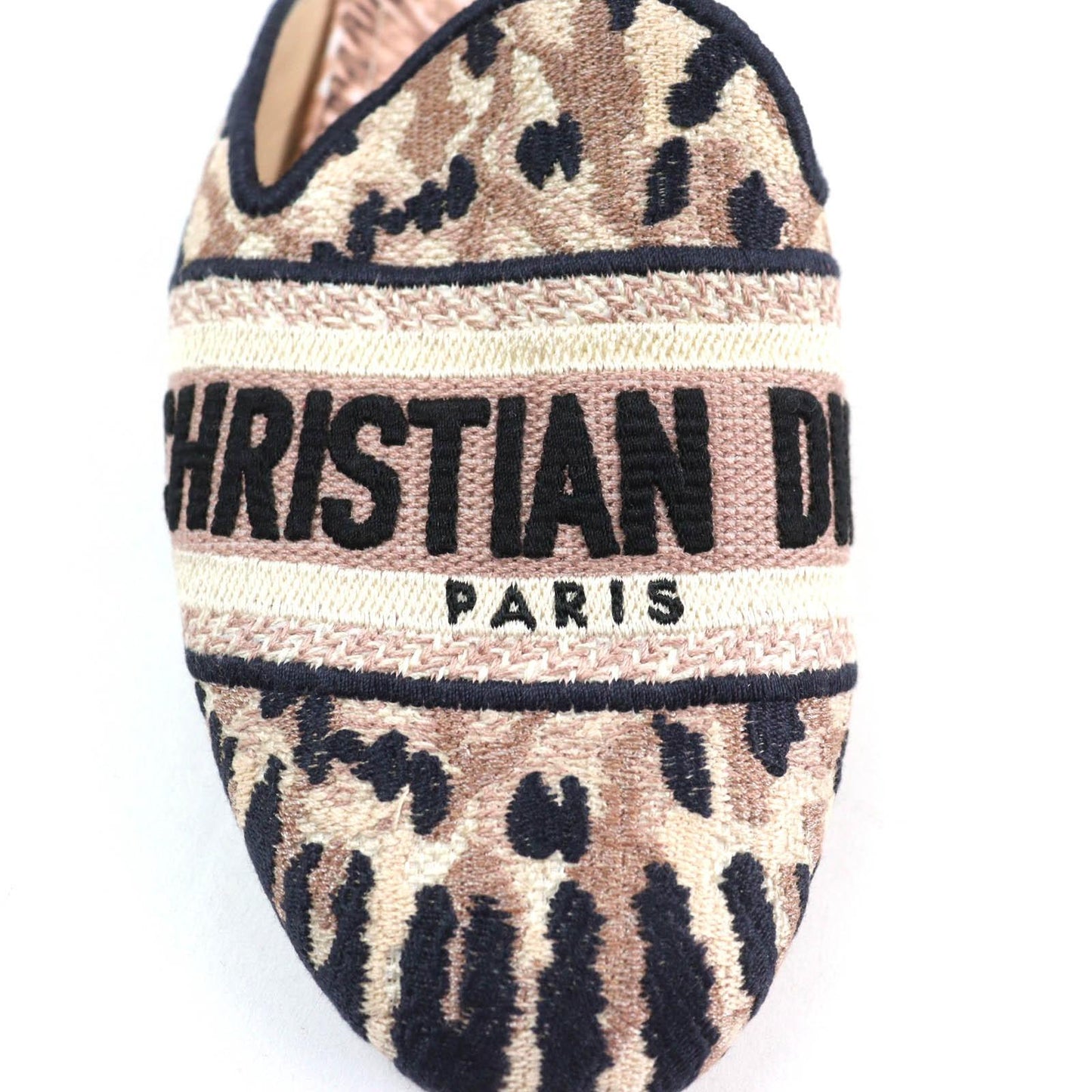 Christian Dior Sandals Shoes Mule slip-ons Logo EU 37 US 7 Multicolor Authentic