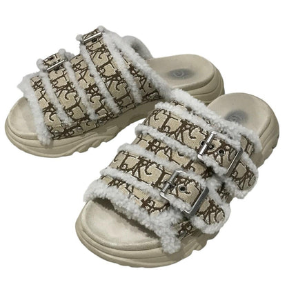 Christian Dior ×Travis Scott Cactus Jack Sandals Shoes EU 40 US 10 Beige Auth