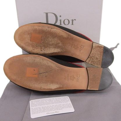 Christian Dior Sandals Shoes Mule DIOR AMOUR EU 36.5 US 6.5 Canvas Black Auth