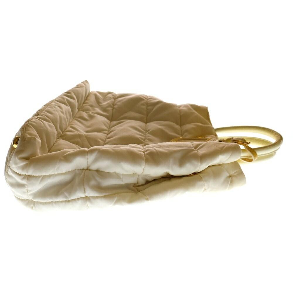 PRADA Hand Shoulder Bag Tote Purse 2way Logo White Authentic