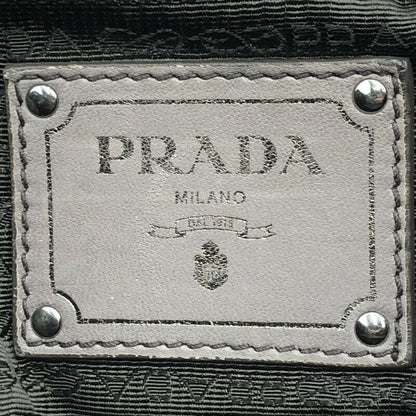 PRADA Shoulder Bag Purse Chain Leather Beige Authentic