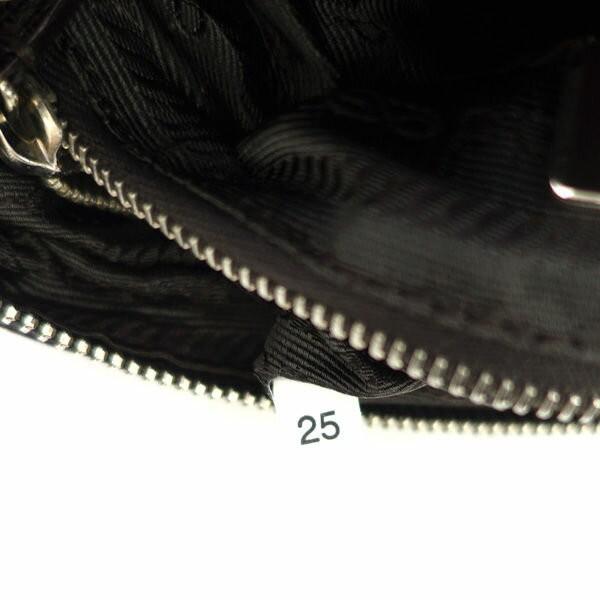 PRADA Shoulder Bag Purse Logo Green Brown Authentic