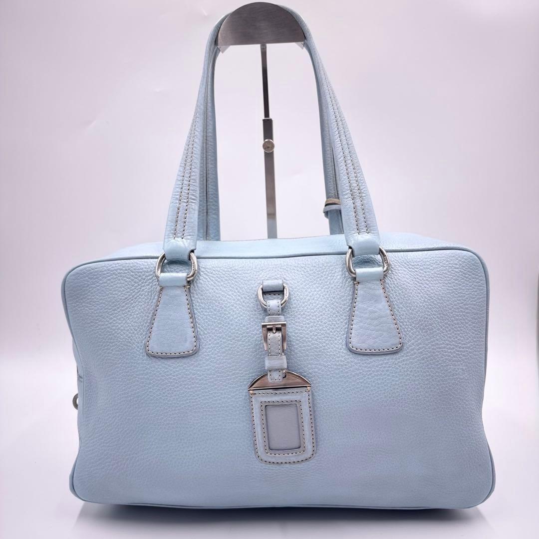 PRADA Hand Bag Tote Purse Leather Authentic