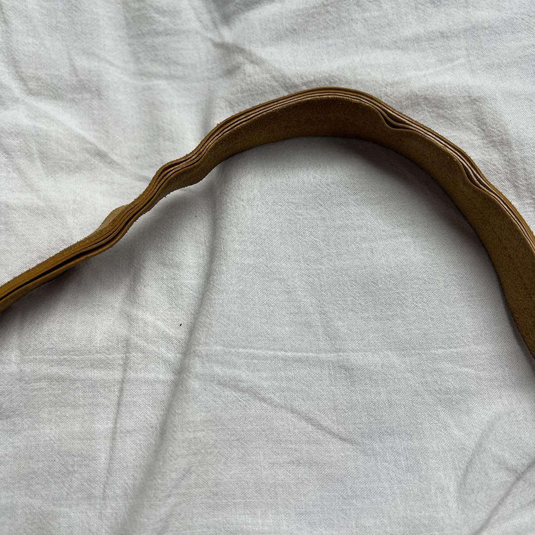 PRADA Shoulder Bag Purse Ribbon Suede Orange Brown Authentic