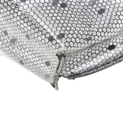 Valentino Hand Shoulder Bag Tote Purse 2way Vinyl Leather Black Clear Authentic