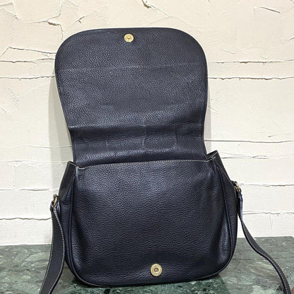 Valentino Garavani Shoulder Bag Purse Logo Leather Authentic