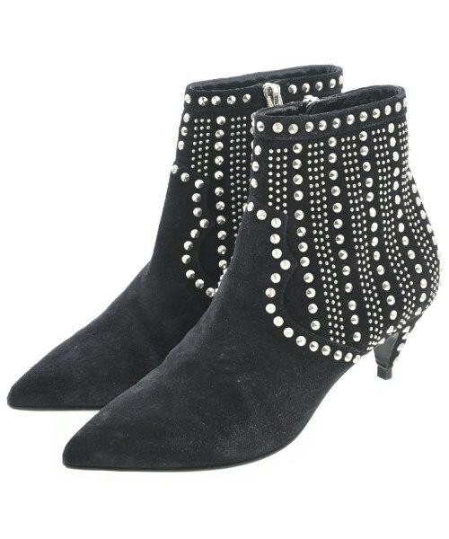 Saint Laurent Paris Short Boots Shoes EU 36.5 US 6.5 Black Authentic