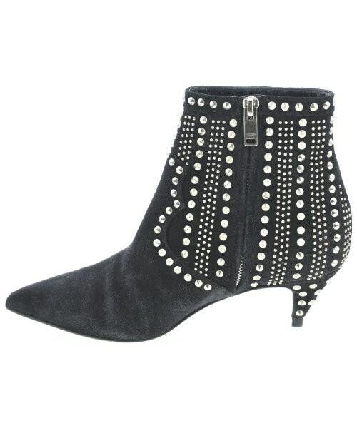 Saint Laurent Paris Short Boots Shoes EU 36.5 US 6.5 Black Authentic