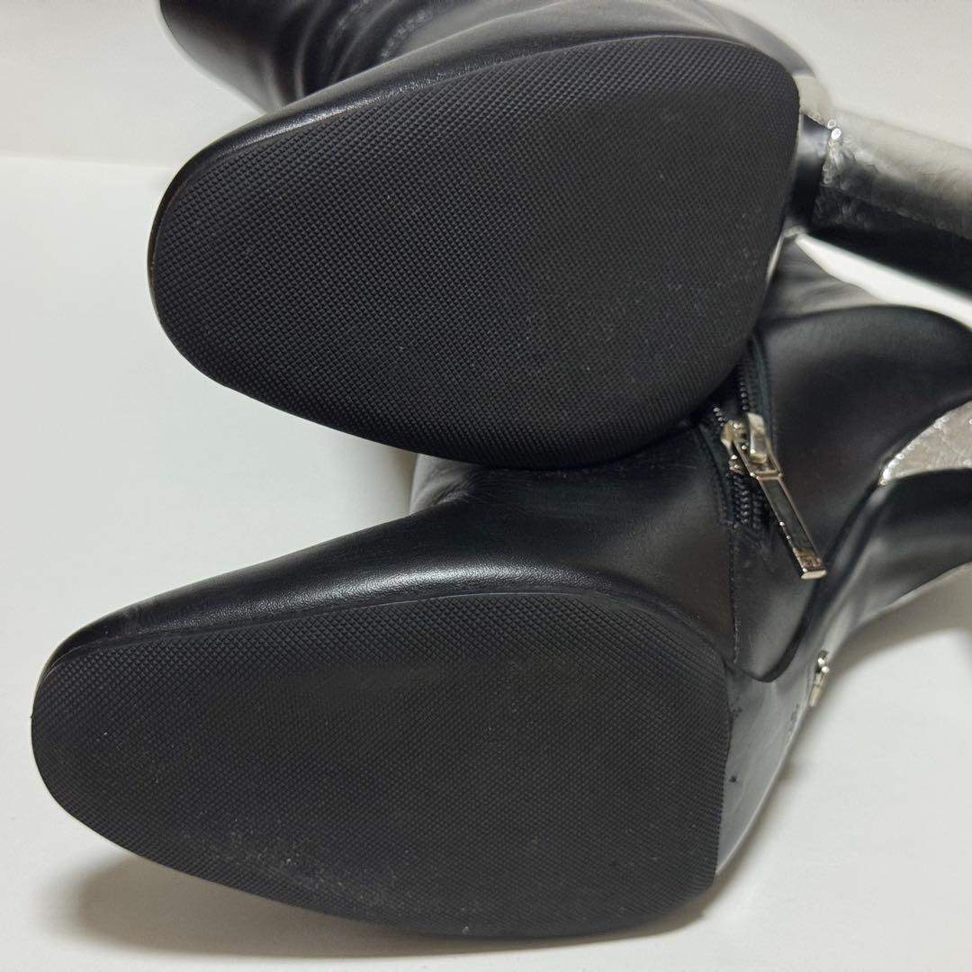 Christian Dior Short Boots Shoes EU 36.5 US 6.5 Leather Black Authentic