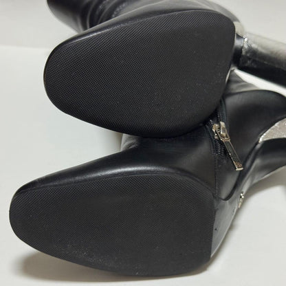 Christian Dior Short Boots Shoes EU 36.5 US 6.5 Leather Black Authentic