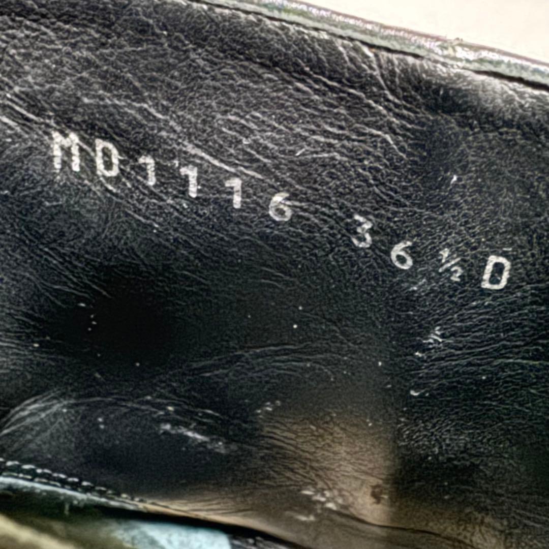 Christian Dior Short Boots Shoes EU 36.5 US 6.5 Leather Black Authentic