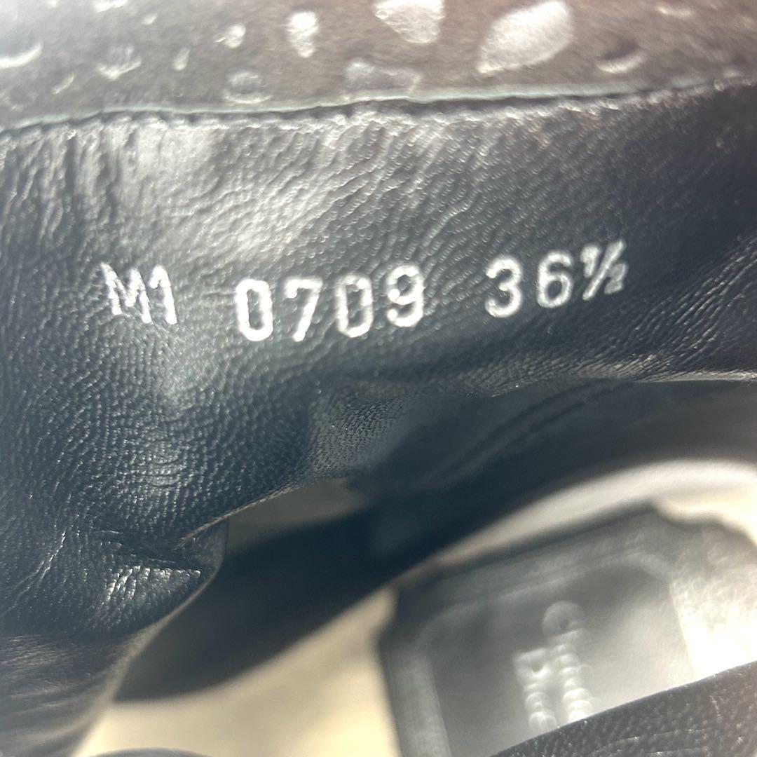 Christian Dior Short Boots Shoes EU 36.5 US 6.5 Black Authentic