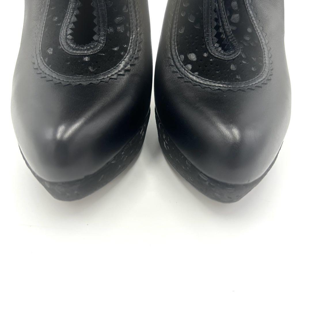 Christian Dior Short Boots Shoes EU 36.5 US 6.5 Black Authentic