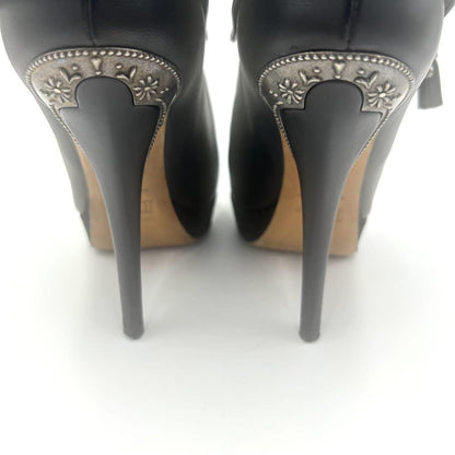 Christian Dior Short Boots Shoes EU 36.5 US 6.5 Black Authentic