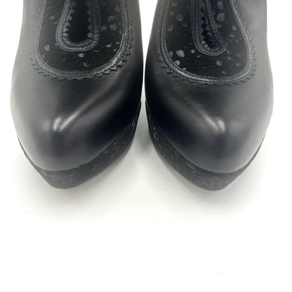 Christian Dior Short Boots Shoes EU 36.5 US 6.5 Black Authentic