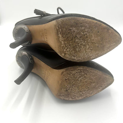 Christian Dior Short Boots Shoes EU 36.5 US 6.5 Black Authentic