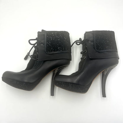 Christian Dior Short Boots Shoes EU 36.5 US 6.5 Black Authentic
