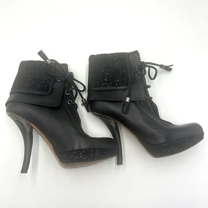 Christian Dior Short Boots Shoes EU 36.5 US 6.5 Black Authentic