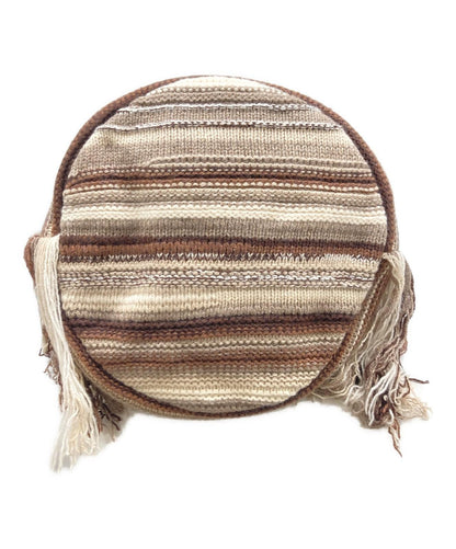 Chloe Shoulder Bag Purse Jorge Multicolor Black Stripe Knit Bucket Bag Authentic