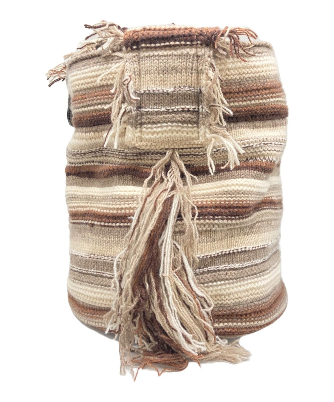 Chloe Shoulder Bag Purse Jorge Multicolor Black Stripe Knit Bucket Bag Authentic