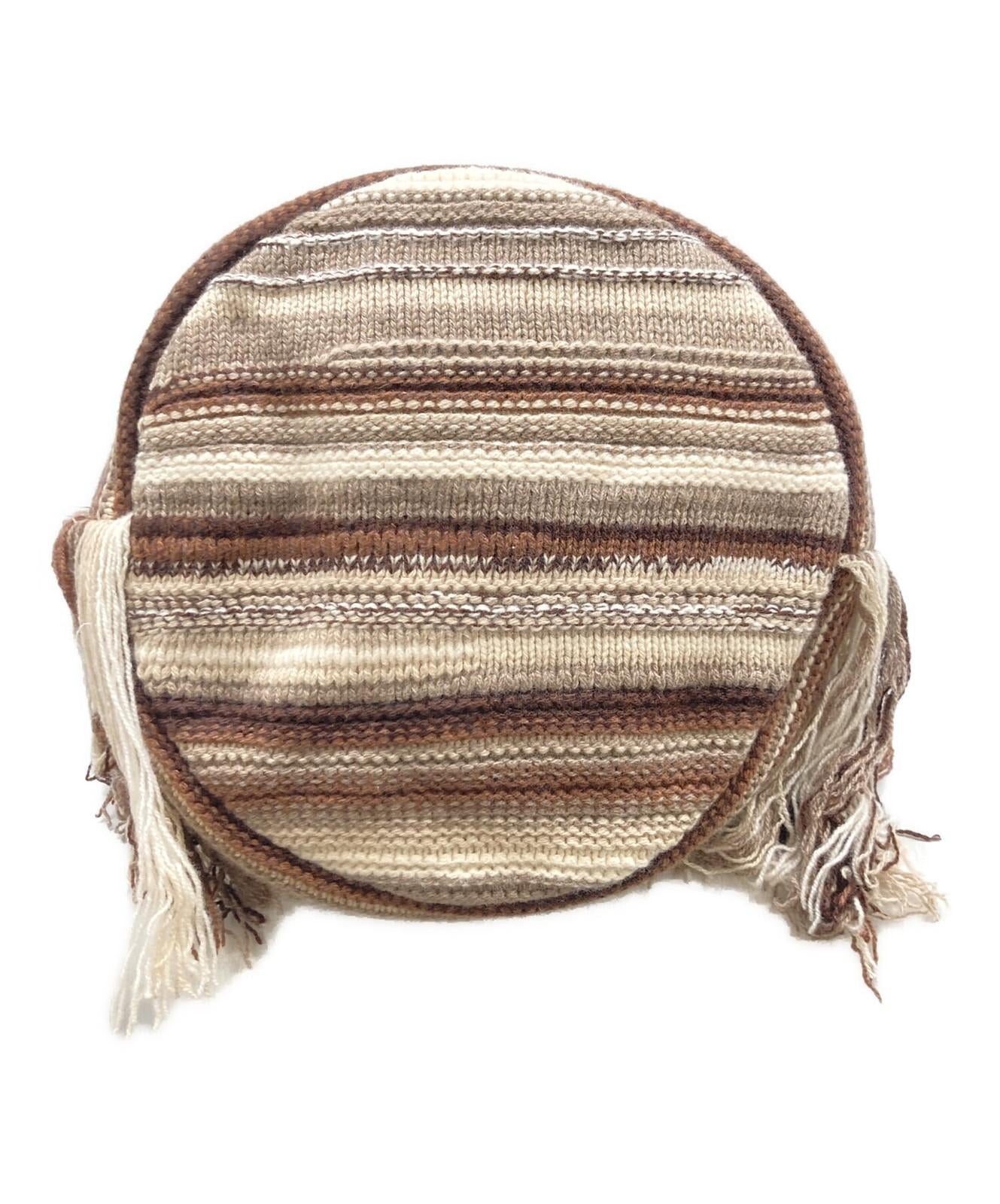 Chloe Shoulder Bag Purse Jorge Multicolor Black Stripe Knit Bucket Bag Authentic