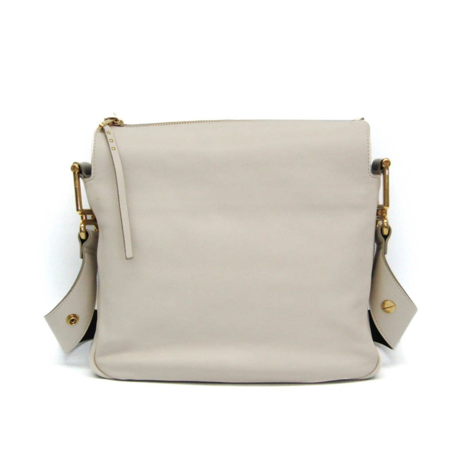 Chloe Shoulder Bag Purse Leather Off White Authentic
