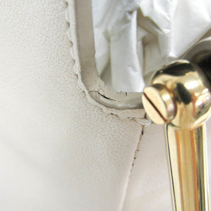 Chloe Shoulder Bag Purse Leather Off White Authentic