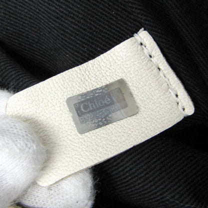 Chloe Shoulder Bag Purse Leather Off White Authentic