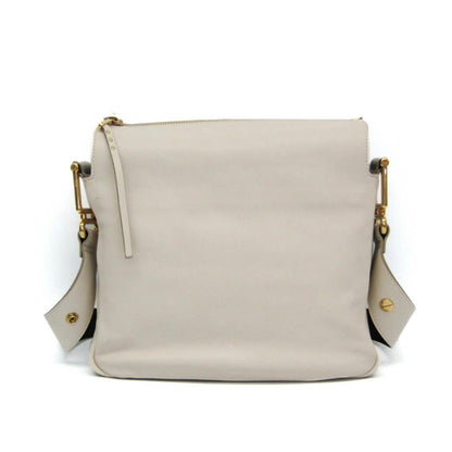 Chloe Shoulder Bag Purse Leather Off White Authentic