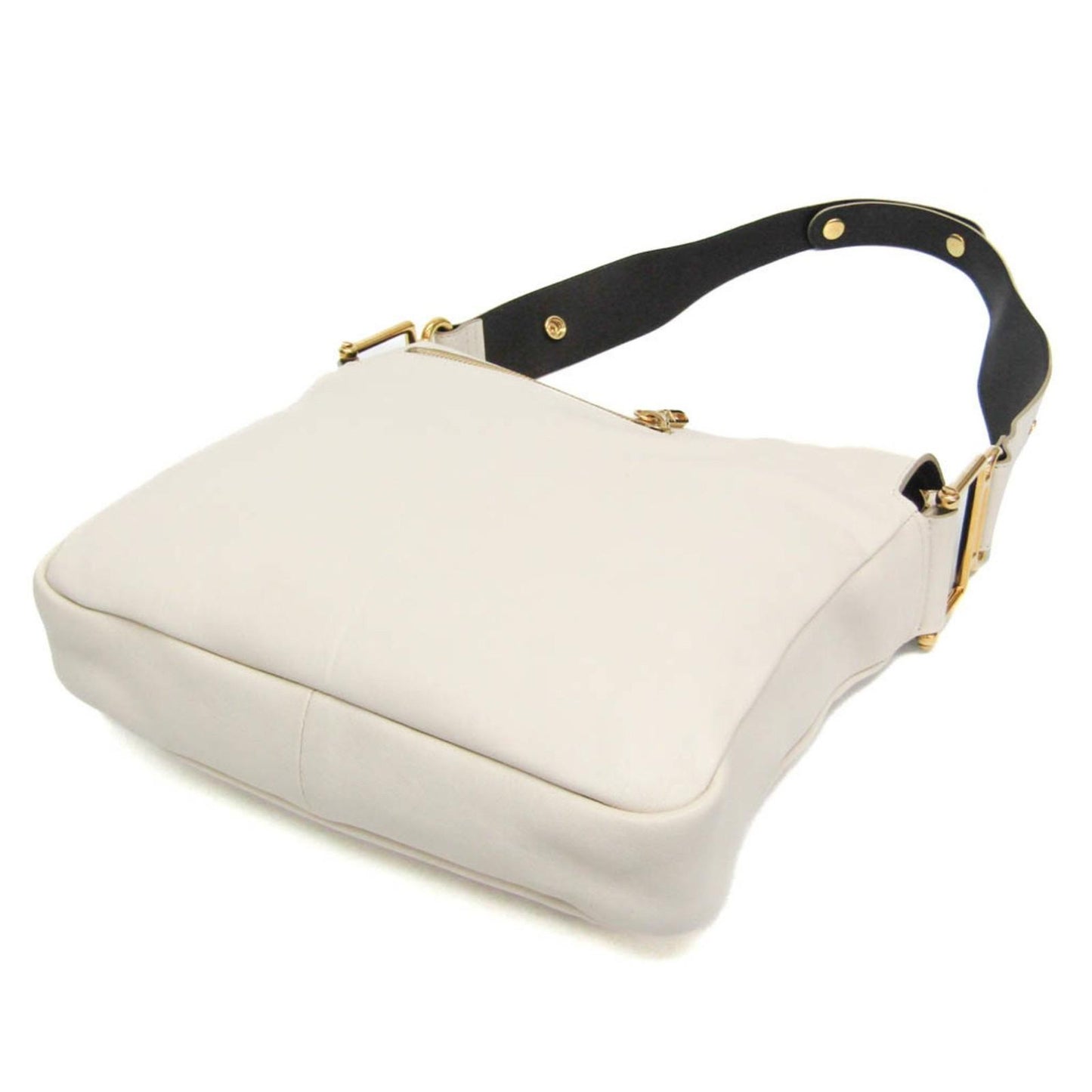 Chloe Shoulder Bag Purse Leather Off White Authentic