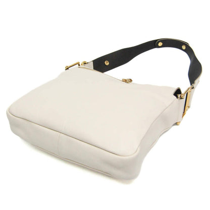 Chloe Shoulder Bag Purse Leather Off White Authentic