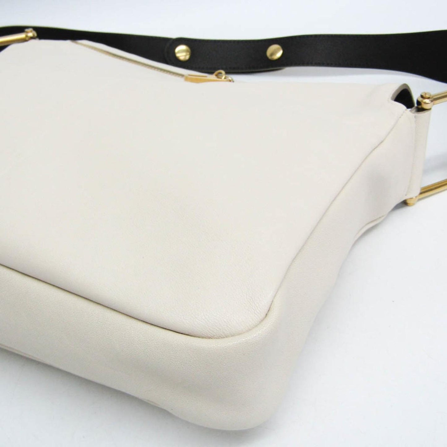 Chloe Shoulder Bag Purse Leather Off White Authentic