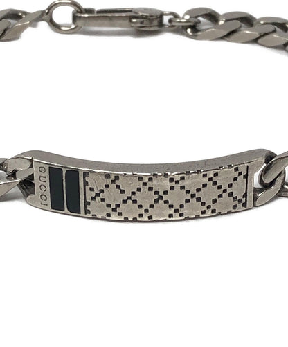 GUCCI Bracelet Bangle Diamante Silver 925 Men Accessory Authentic