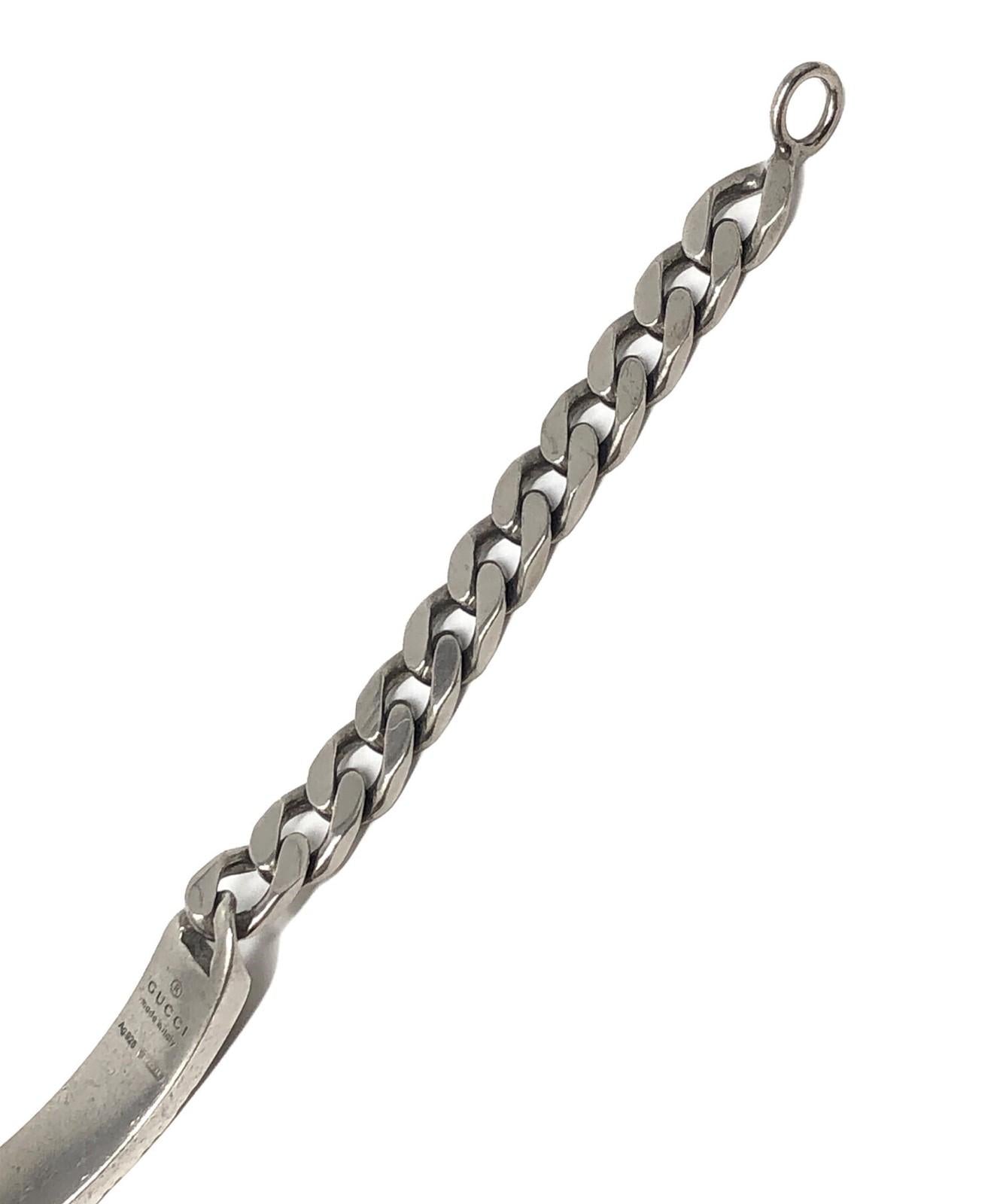 GUCCI Bracelet Bangle Diamante Silver 925 Men Accessory Authentic