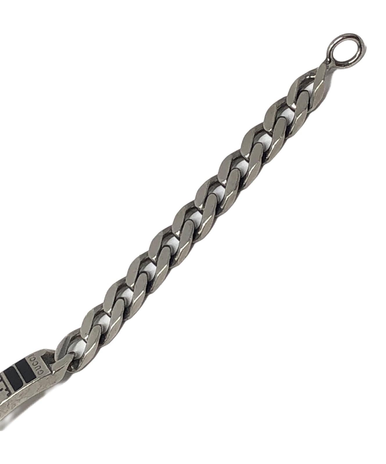 GUCCI Bracelet Bangle Diamante Silver 925 Men Accessory Authentic