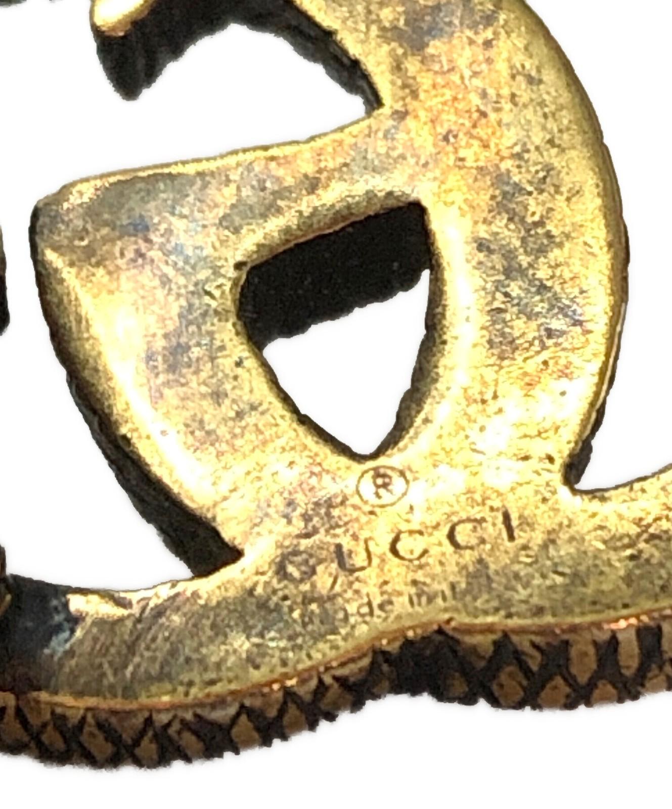 GUCCI Bracelet Bangle Leather Brown Men Accessory Authentic