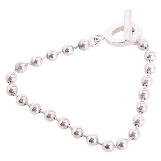 GUCCI Bracelet Bangle ball chain Silver 925 Women Accessory Authentic