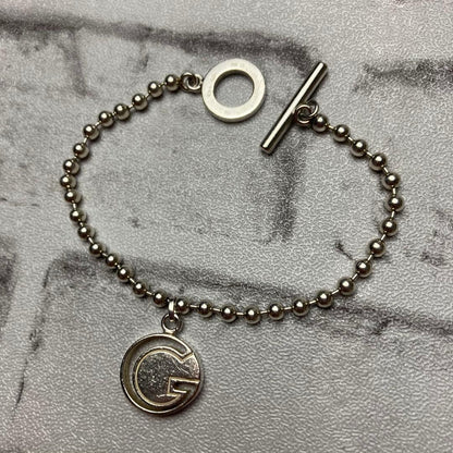 GUCCI Bracelet Bangle Ball Chain Silver 925 Women Accessory Authentic