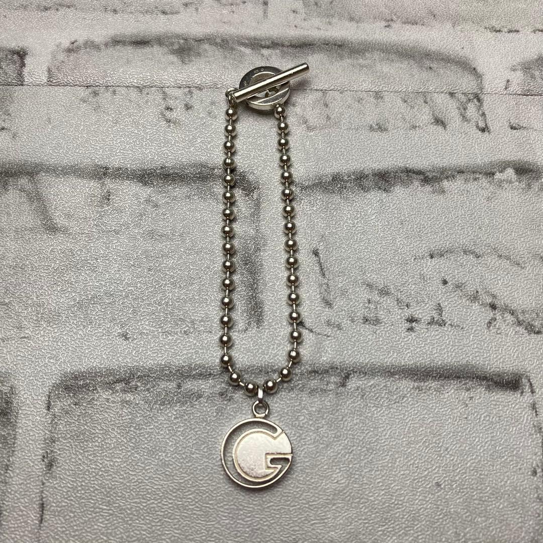 GUCCI Bracelet Bangle Ball Chain Silver 925 Women Accessory Authentic