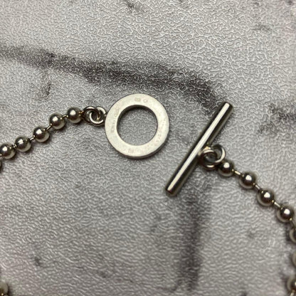 GUCCI Bracelet Bangle Ball Chain Silver 925 Women Accessory Authentic