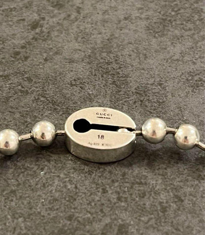 GUCCI Bracelet Bangle Ball Chain Silver Women Accessory Authentic