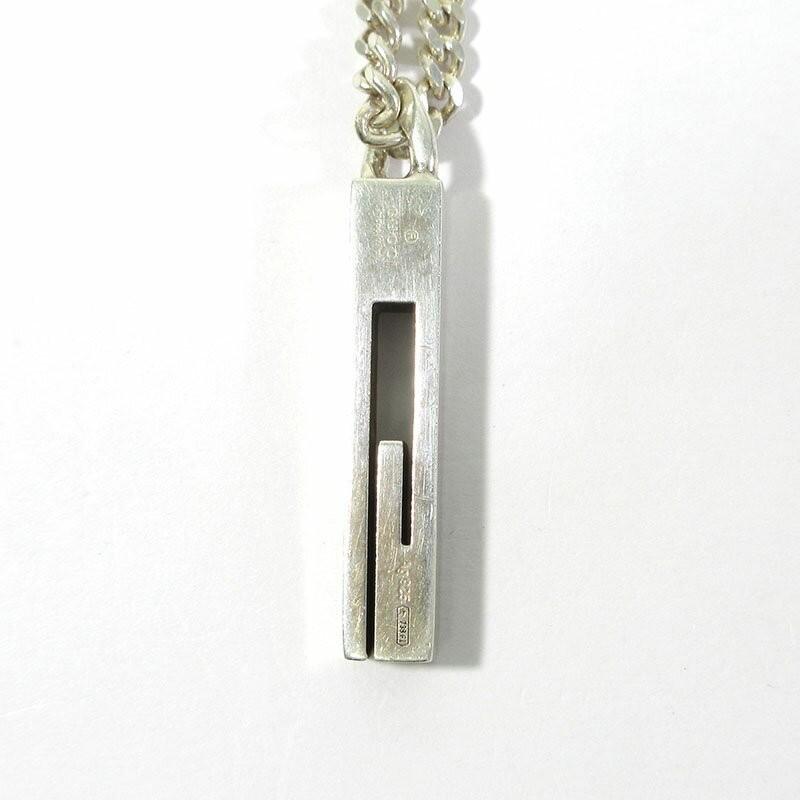 GUCCI Necklace Pendant G motif G logo Silver 925 Women Accessory Authentic
