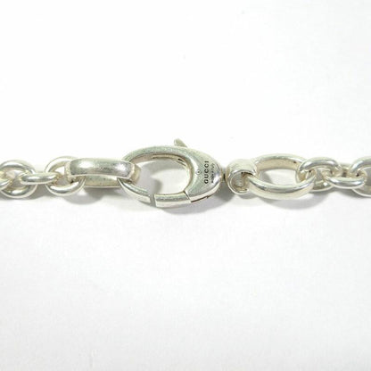GUCCI Necklace Pendant Interlocking G Silver 925 Women Accessory Authentic